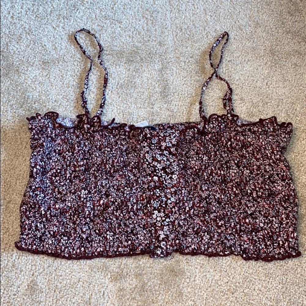 American Eagle Cropped Tank Top Large